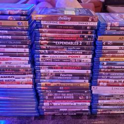 80 Blu-ray MOVIES LOT Good Titles!