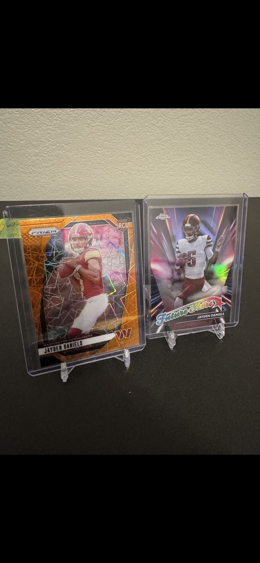 (2) JD5 Cards (1) Orange Lazer Prizm And (1) Topps Chrome Future Stars Refractor