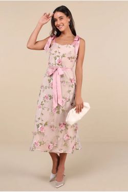 New Floral pink Dress
