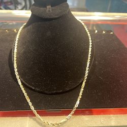 14k 9.3Grms Fig Rope Chain Yellow Gold