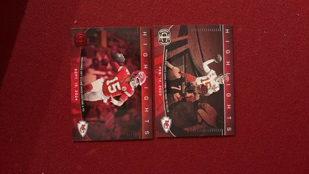 Patrick Mahomes Highlights Trading Cards Lot of 2