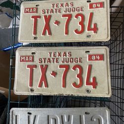 Vintage License Plates 