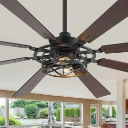 🔥 BRAND NEW 60" Modern 10-Blade Ceiling Fan with Light & Remote – $100