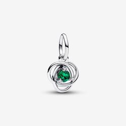 Pandora May Royal Green Eternity Circle Dangle Charmf