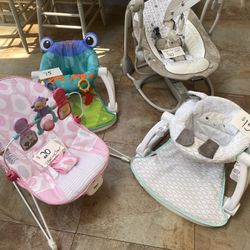 Fisher Price Infant Bouncer Chair / Ingenuity Swing/infant Seat /baby Walker  Buy 1 Or All (Only used At Grandmas )