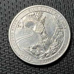 2015 D Blue Ridged Parkway Quarter Coin 