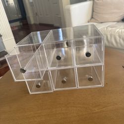 Acrylic Makeup / PMU Organizers – Drawer Unit + Display Stands
