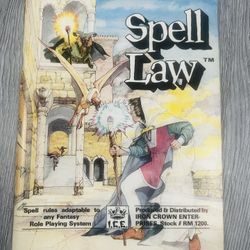Spell Law I.C.E. Rolemaster #1200 Vintage 1984 RPG Spell Rule Book Fantasy Game Paperback VG+ From a smoke free & pet free home. #vintage #RPG #DND #f
