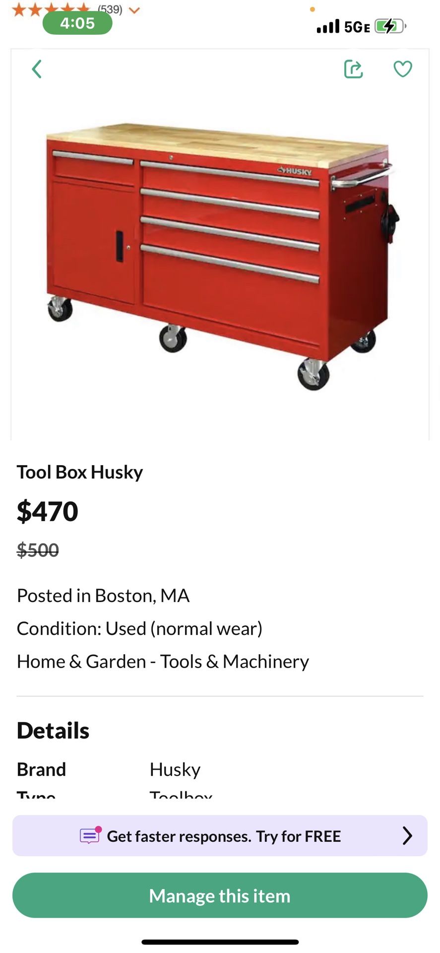 Husky Tool Box