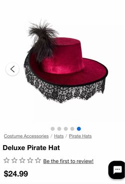 Sombrero para disfraz pirata de  mujer