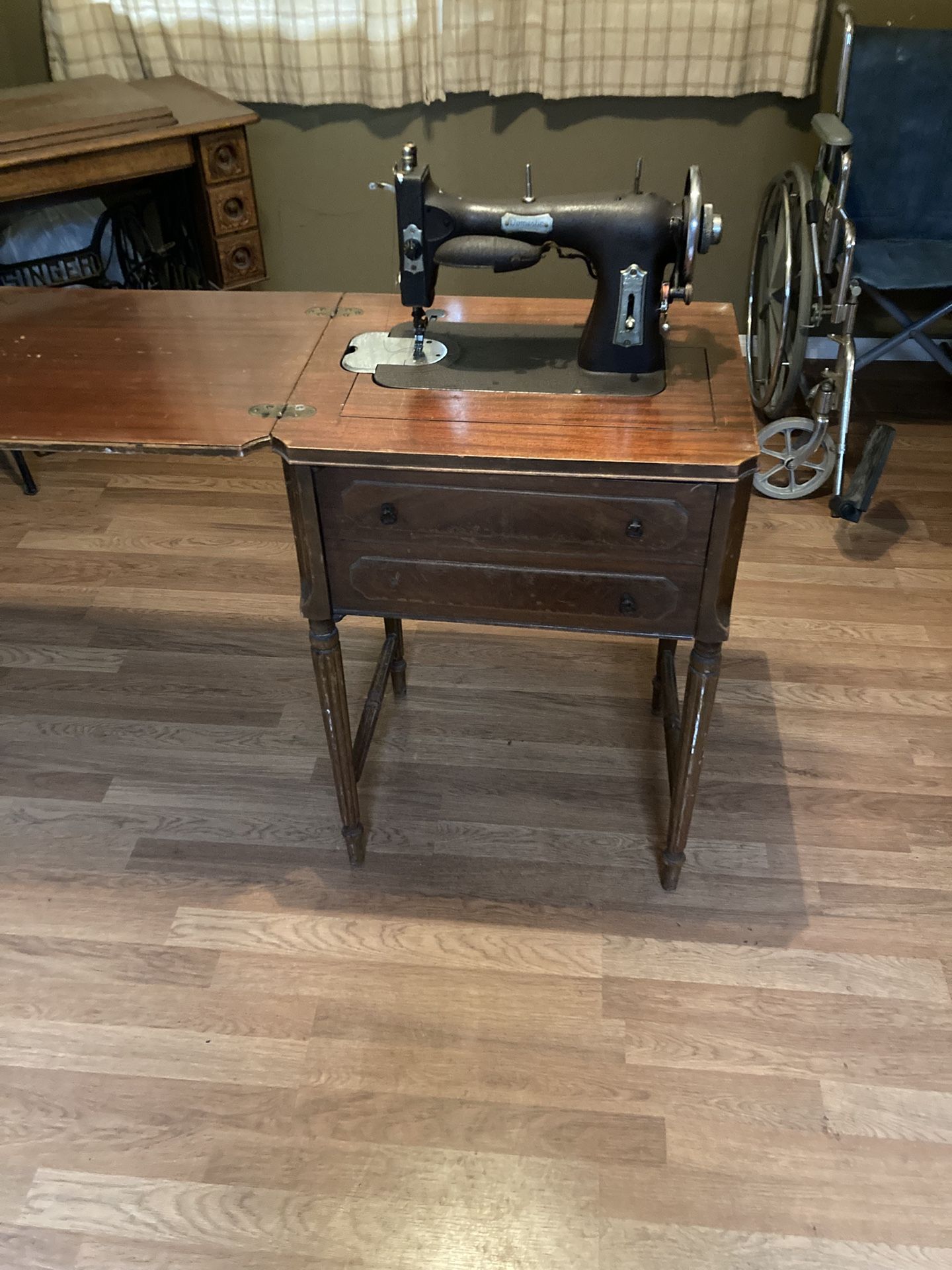 Antique domestic sewing machine.