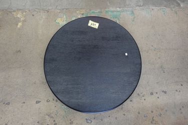 36″ Round Dining Tabletop Only – Wirebrushed Black
