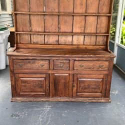 18Th Century Antique Hutch, Very Rare Piece