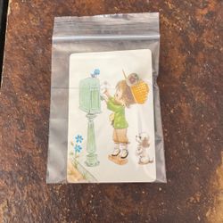 Cute Little Vintage Handpainted Ceramic Floral Pin