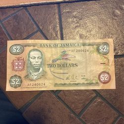 Jamaican $2 Bill