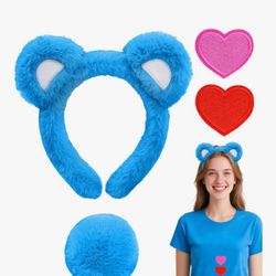 Blue Bear Head Band 