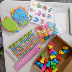 168 Pcs Pixel Party Favor Pixel Party Supplies Pixelated Stationery Set Notebook Sticker Stamper Eraser Ruler Pencil for Pixelated Baby Shower Birthda