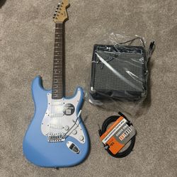 Fender squier Stratocaster California blue guitar new