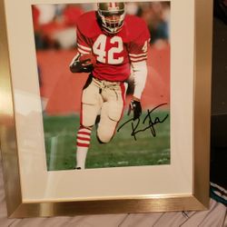 Matted And Framed Autographed RONNIE LOTT for Sale in Stockton, CA - OfferUp