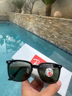 RayBans RB4362 Black Frame/Dark Green Lens Sunglasses