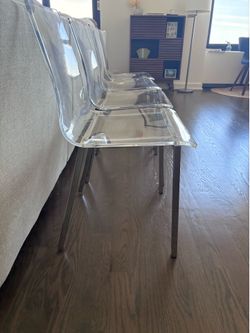 CB2 Acrylic Chairs