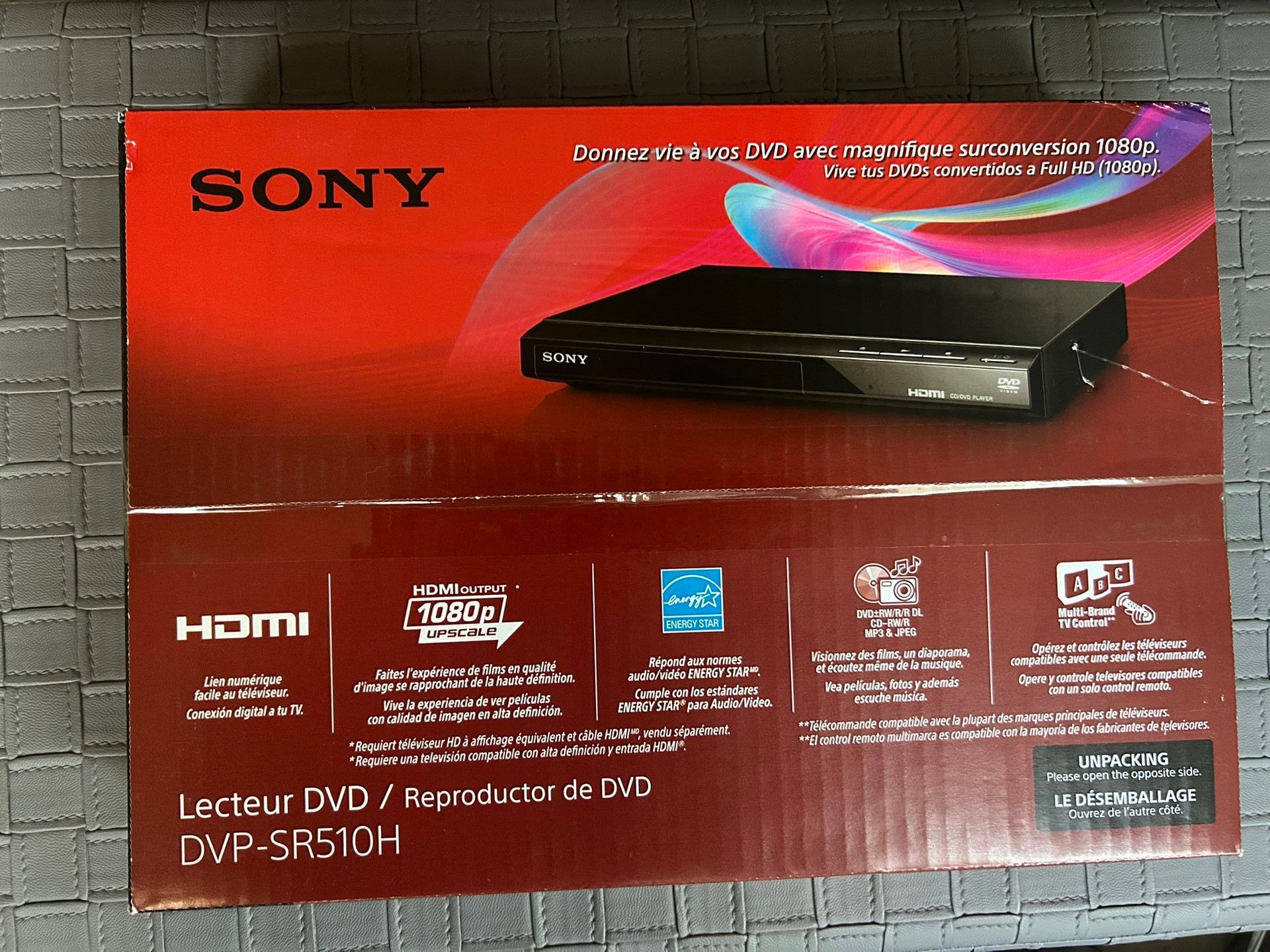 Sony DVD Player- New In Box