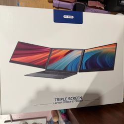 One Cable Laptop Screen Extender, 15.6” Ultra-Slim Triple Portable Monitor, 1080P FHD IPS Display, USB-C/USB-A Connection, Travel Monitor for 13–17.3"