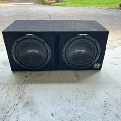 Kenwood Dual 10" Subwoofers With Wires