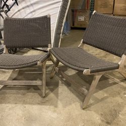 CO9 Arden Chair Set in Teak and Navy (2)
