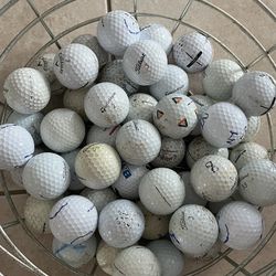 50) Used Titleist,TaylorMade, Callaway, and Nike  Golf Balls