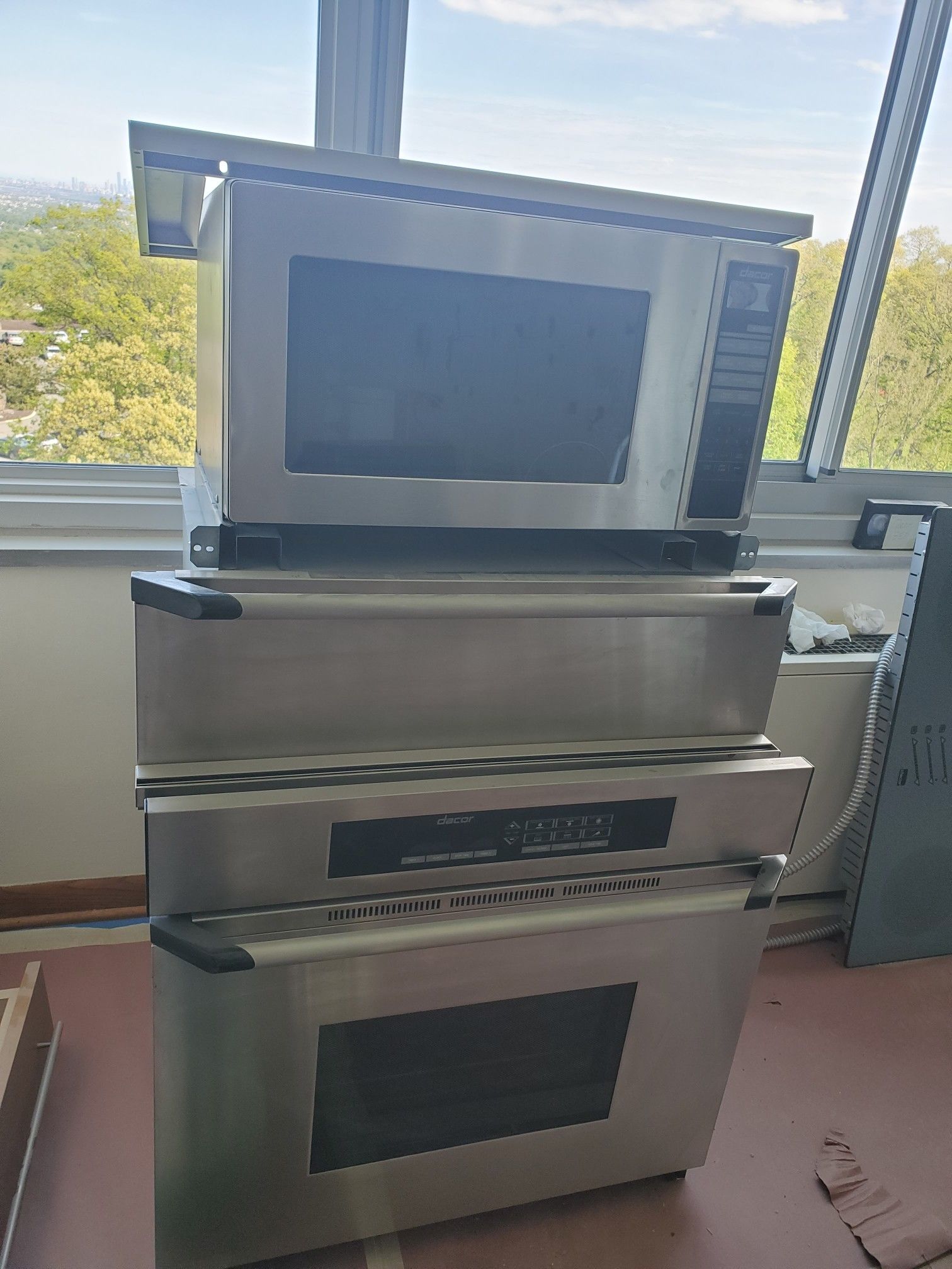 PRICE DROP- Dacor - 3 - Piece Stainless Steel Wall Oven, Microwave & Warming Drawer