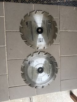 Two 9-Inch Hollow Ground Planer Saw Blades