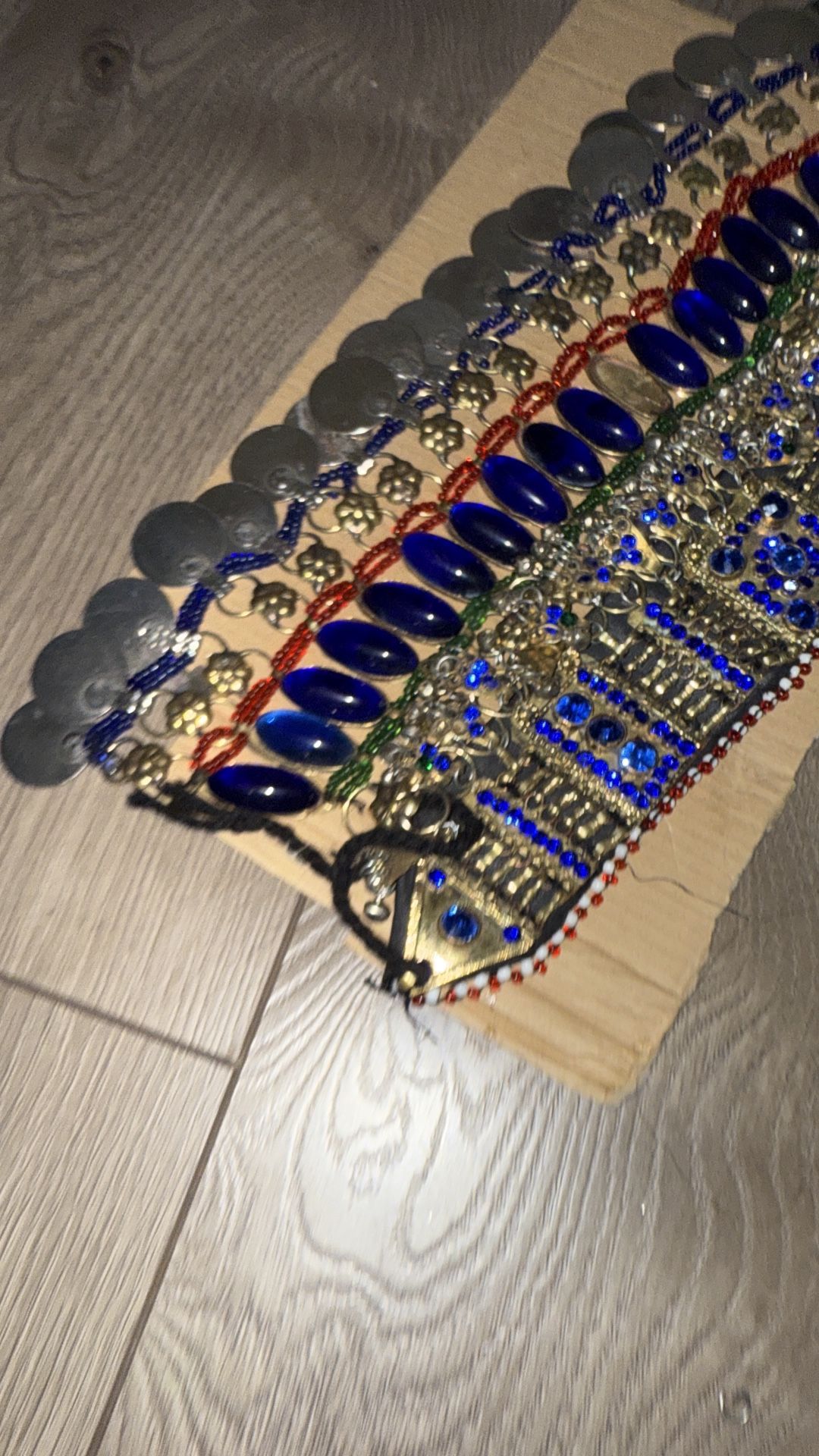Blue Afghan Necklace