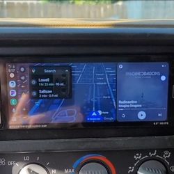 Single Din Touchscreen Car Stereo with Carplay Android Auto 6.86 Inch Touchscreen 1 Din Car Radio with Backup Camera Bluetooth Hands Free FM Mirror