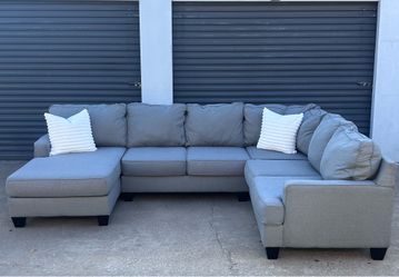 XL gray Ashley sectional couch