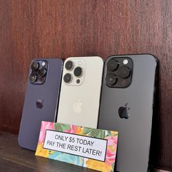 Apple IPhone 14 Pro 5G - Only $5 Today Pay The Rest Later! 