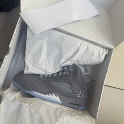 Air Jordan 5 Wolf Grey Size 10.5
