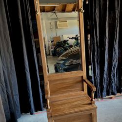 Hall Tree Solid Oak