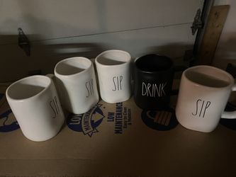 Rae Dunn Sip/Dink Coffee Mugs 
