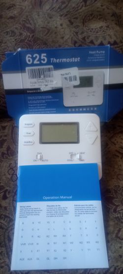 NEW!!! Programmable Thermostat .(White Display)