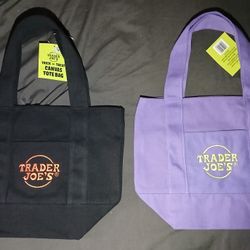 Trader Joe's Exclusive Trick-or-Treat Mini Canvas Tote Bags