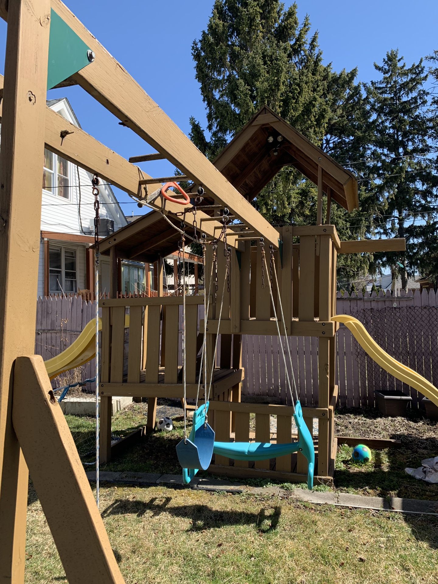 Playscape swing set