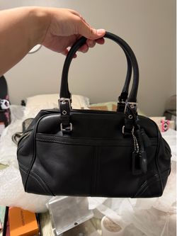 Coach hand bag leather vintage