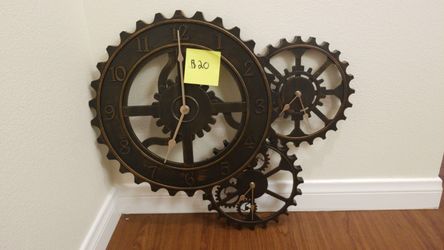 Gear clock 24" long