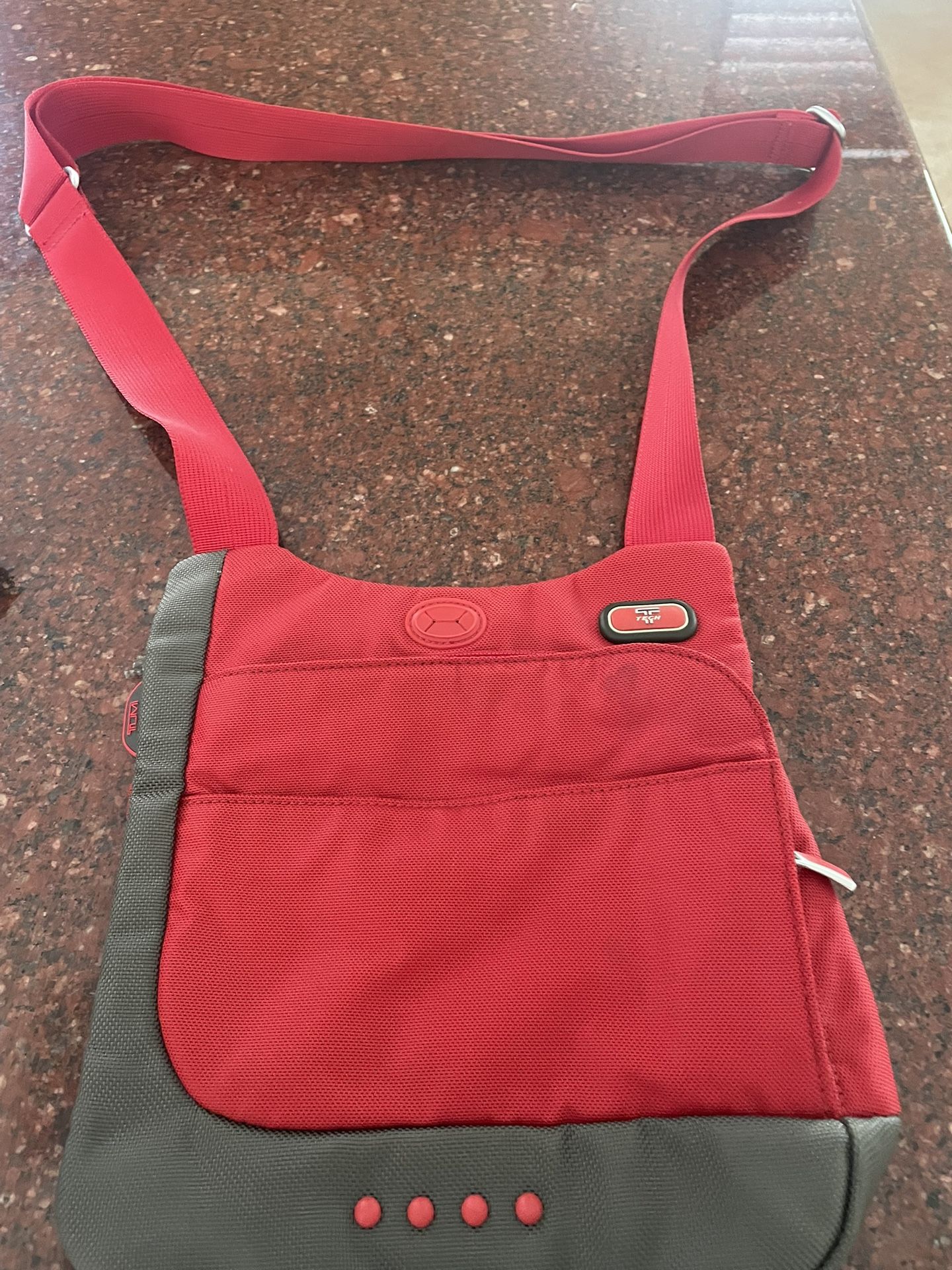 Tumi T-Tech Nylon Mckenna Crossbody Bag Red