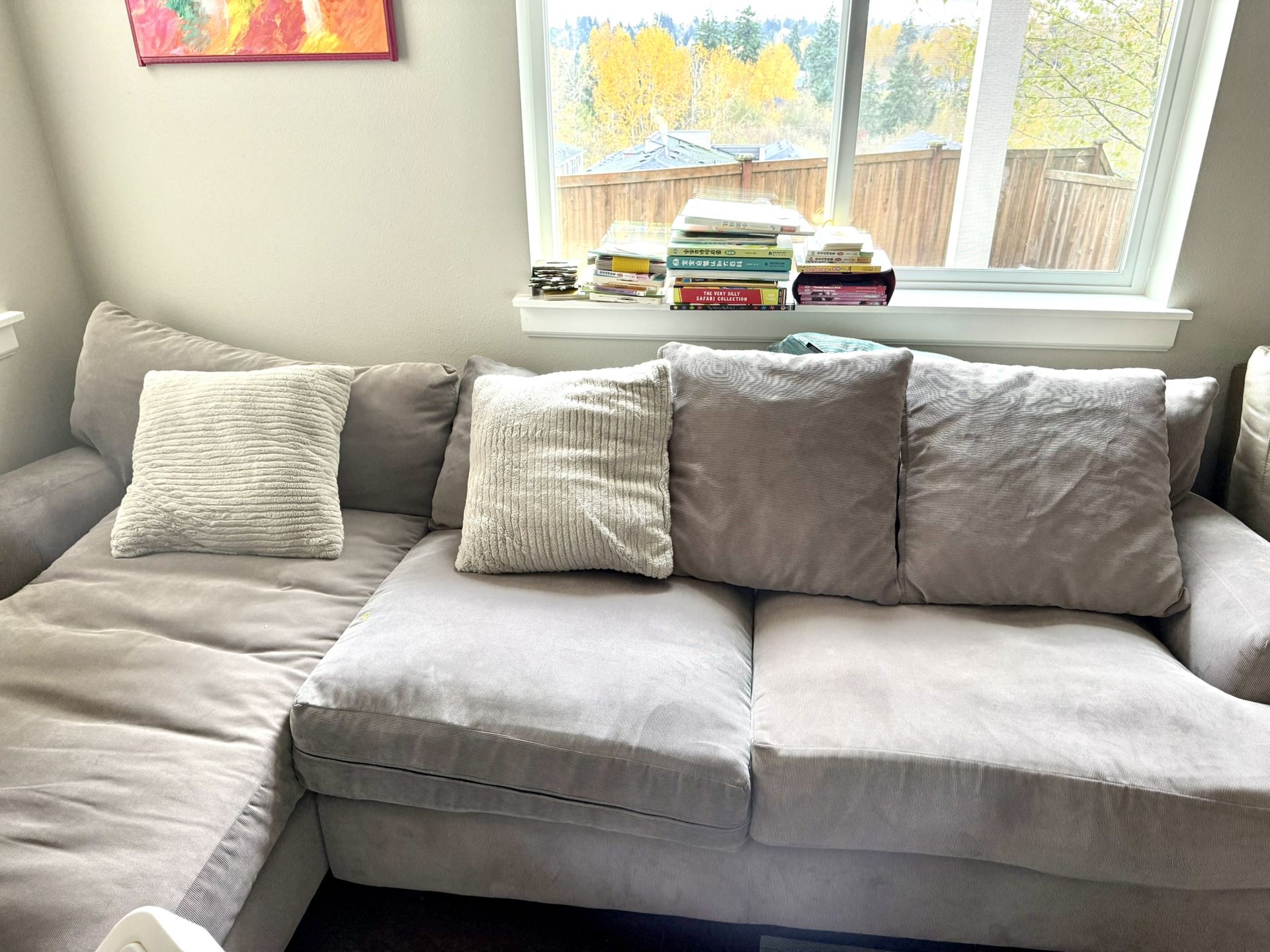 Radley 3-Piece Fabric Chaise Sectional Sofa Macy's Exclusive