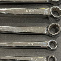 5 piece Ace Pro Series X-Force (crossbeam) wrench set. 8mm, 3/8”, 9/16”, 15mm, & 5/8”