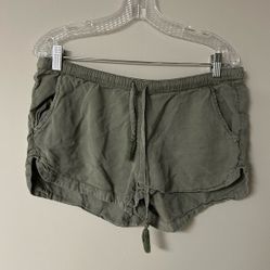 Aerie Sage Green Khaki Shorts
