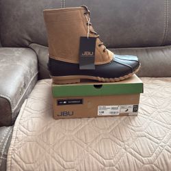 JBU Waterproof Brown/Beige Boots Size 13