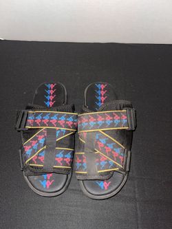 Kappa Women's Pink and Blue Slides Used Size 7